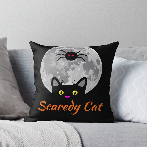 Item preview, Halloween Scaredy Cat Moon designed and sold by Six Deers.
