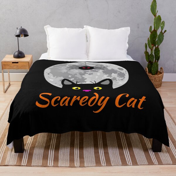 Item preview, Halloween Scaredy Cat Moon designed and sold by Six Deers.