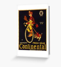 Vintage poster - Continental Bicycles Greeting Card