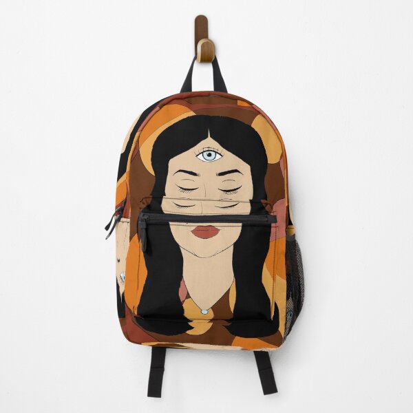 Item preview, Woman with a third eye with psychedelic pattern designed and sold by Sarah Deschenes.