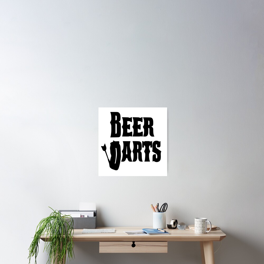 "Beer Darts Logo" Poster for Sale by BeerDarts Redbubble