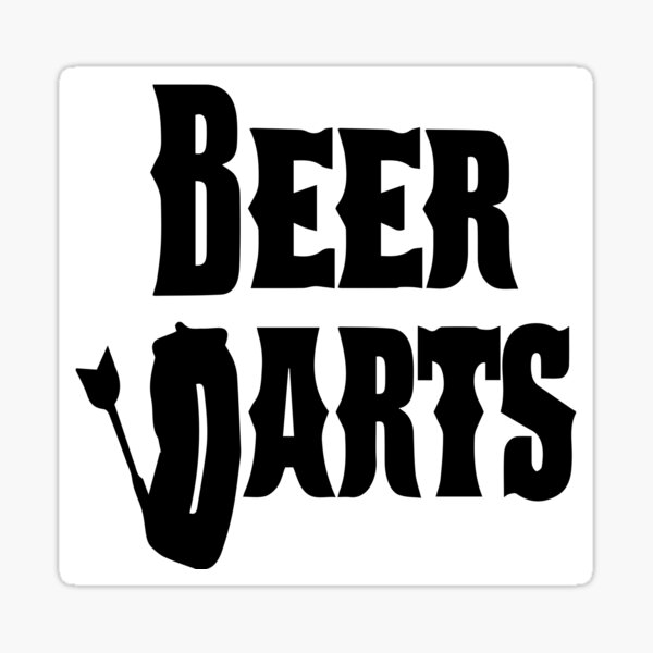 "Beer Darts Logo" Sticker for Sale by BeerDarts Redbubble