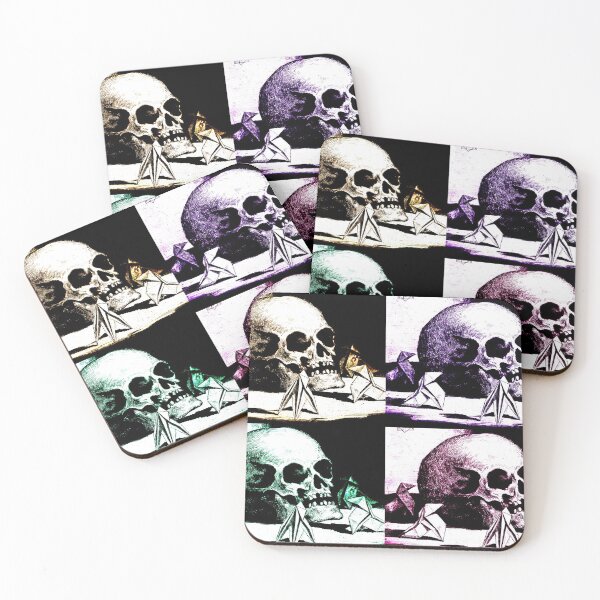 Item preview, The Origami of Death Skull Sketch (Warhol) designed and sold by wakingupvintage.