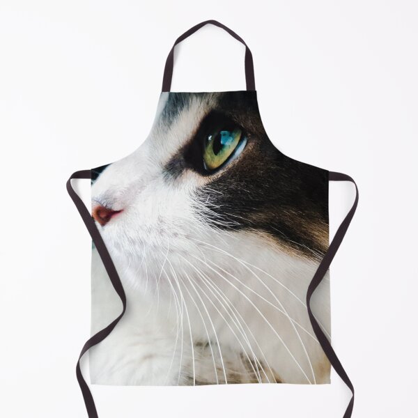 Item preview, Black and white Cat - green eye-photography designed and sold by wiwiart.