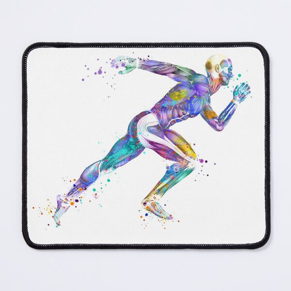 Item preview, Anatomy Runner Colorful Watercolor designed and sold by LotusGifts.