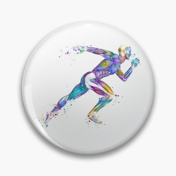 Item preview, Anatomy Runner Colorful Watercolor designed and sold by LotusGifts.