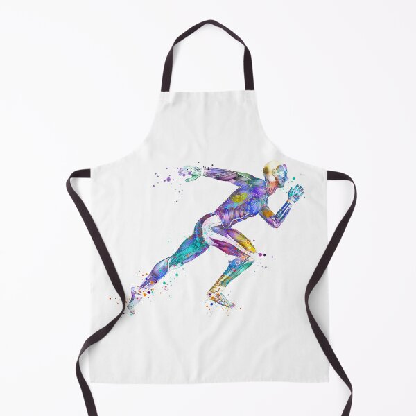 Item preview, Anatomy Runner Colorful Watercolor designed and sold by LotusGifts.