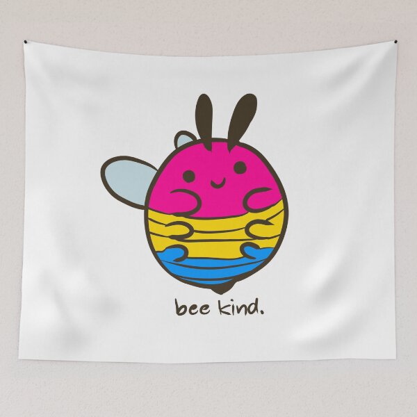 Item preview, Pansexual cute pride flag bee designed and sold by jadefujiwara.