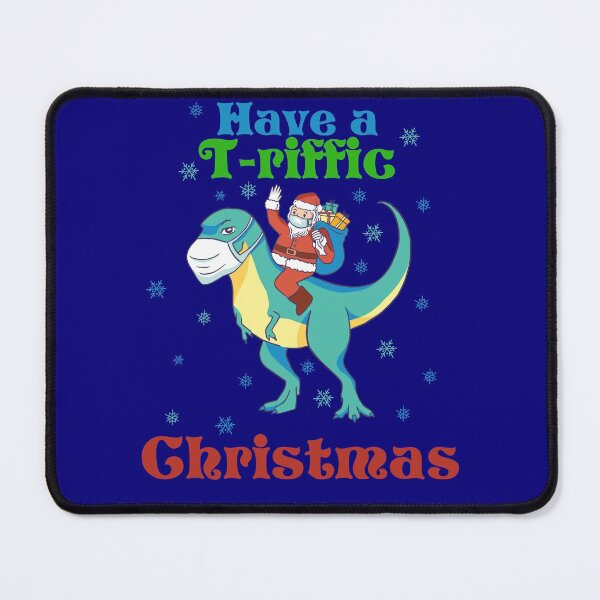 Item preview, Have a T-riffic Christmas with Santa Claus on T-Rex designed and sold by MadMando.