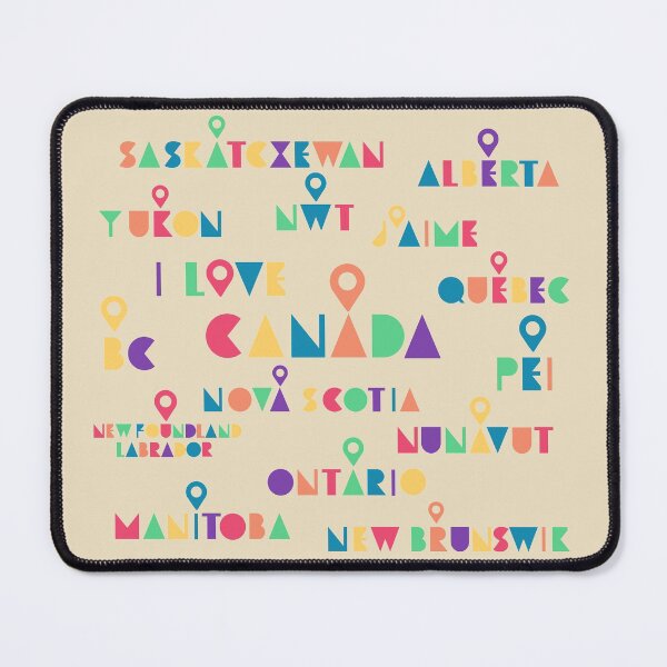 Item preview, Colorful Vintage I Love Canada Provinces and Territories Logos designed and sold by Travalex.