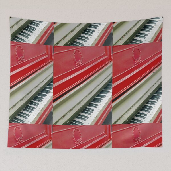 Item preview, Antique Red Piano, Circa 1900, piano, keyboard, blues, jump, Bumble Boogie, Sheet music, 1900's, boogie, swing, Vaudeville, WWI, antique, red designed and sold by Vintaged.