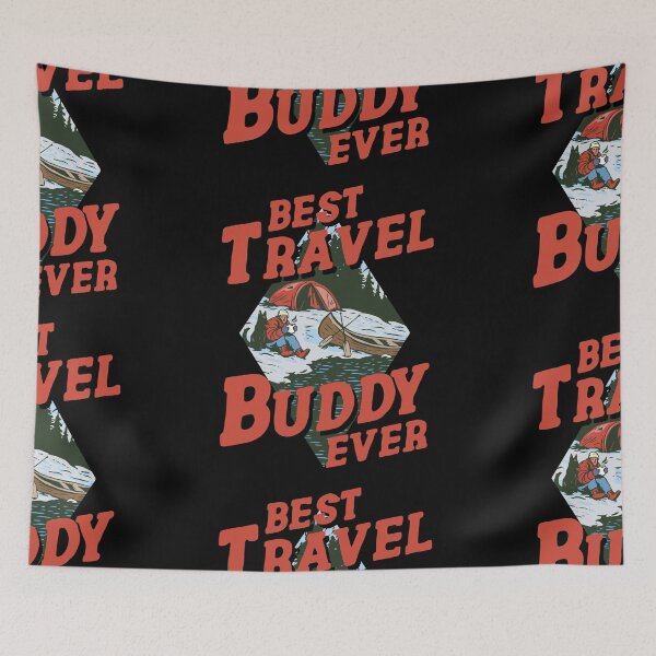 Item preview, Best Travel Buddy ever - Outdoor Camping designed and sold by 99vectors.