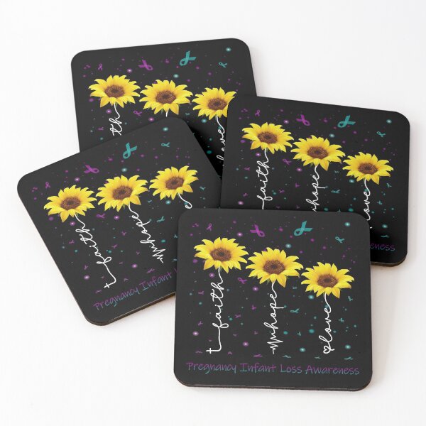 Item preview, Sunflower Faith Hope Love Pregnancy Infant Loss Awareness designed and sold by largellie.