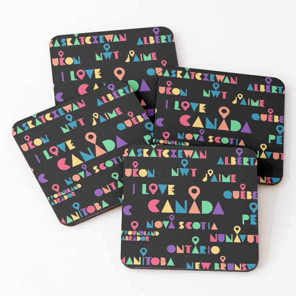 Item preview, Colorful Vintage I Love Canada Provinces and Territories Logos designed and sold by Travalex.