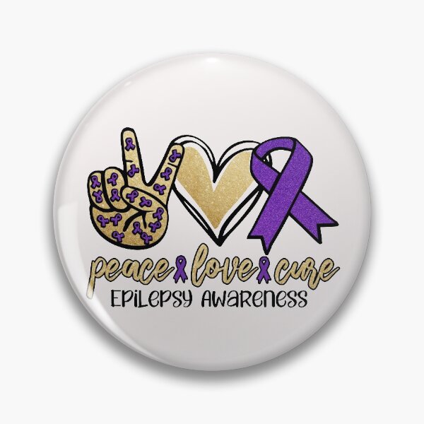 Item preview, Peace,Love and Cure epilepsy T-Shirt designed and sold by BEAUTYWORLDS.