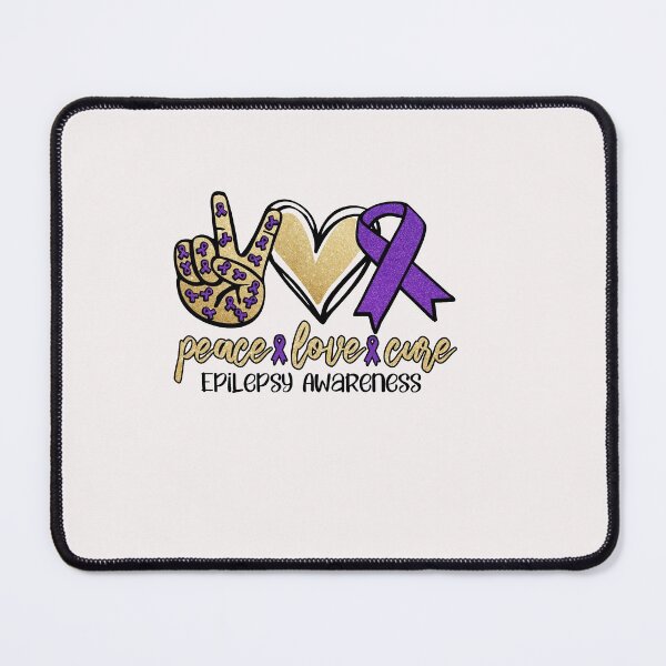 Item preview, Peace,Love and Cure epilepsy T-Shirt designed and sold by BEAUTYWORLDS.