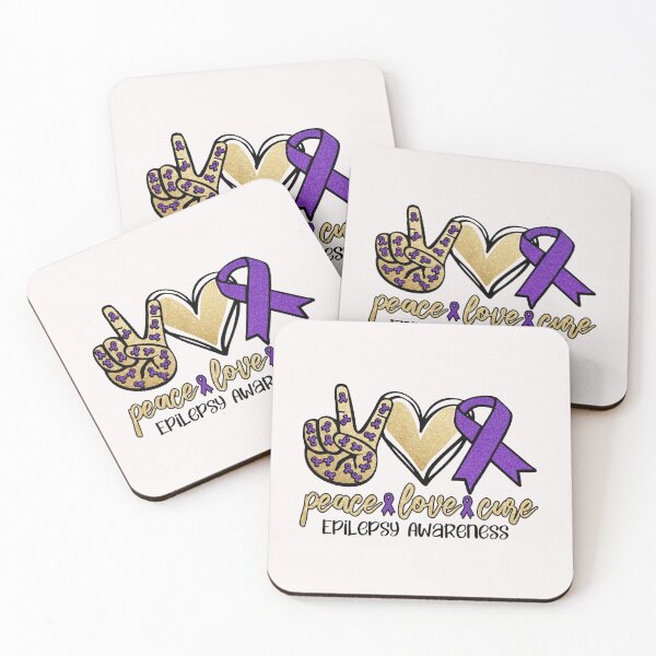 Item preview, Peace,Love and Cure epilepsy T-Shirt designed and sold by BEAUTYWORLDS.