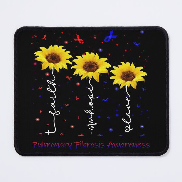 Item preview, Sunflower Faith Hope Love Pulmonary Fibrosis Awareness designed and sold by largellie.