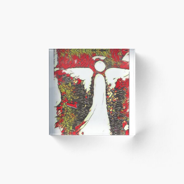 Christmas Angel Acrylic Block