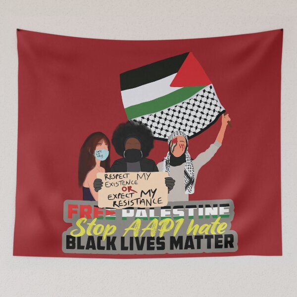 Item preview, free palestine, stop AAPI hate, black lives matter designed and sold by sweet dreamer.