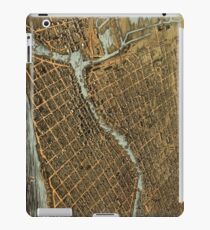 Vintage Pictorial Map of Milwaukee (1872) iPad Case/Skin