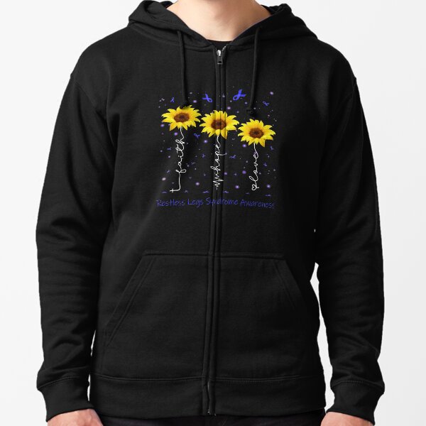 Item preview, Sunflower Faith Hope Love Restless Legs Syndrome Awareness designed and sold by largellie.