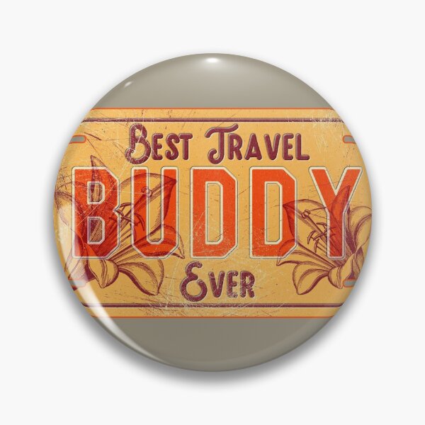 Item preview, Best Travel Buddy - License Plate Flowers designed and sold by 99vectors.