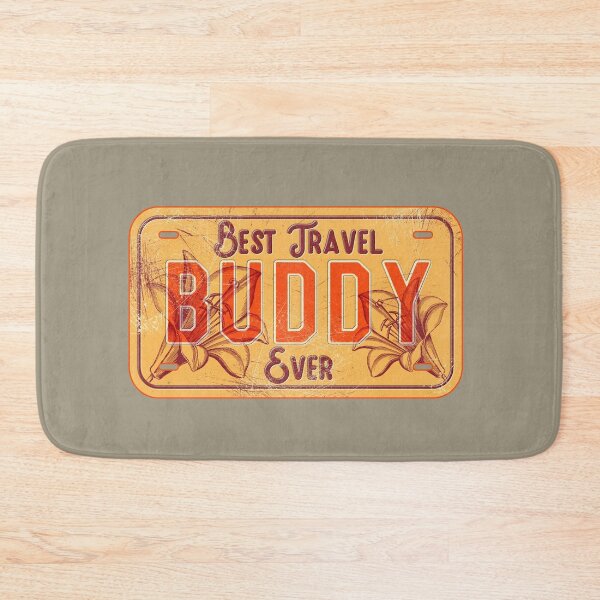 Item preview, Best Travel Buddy - License Plate Flowers designed and sold by 99vectors.