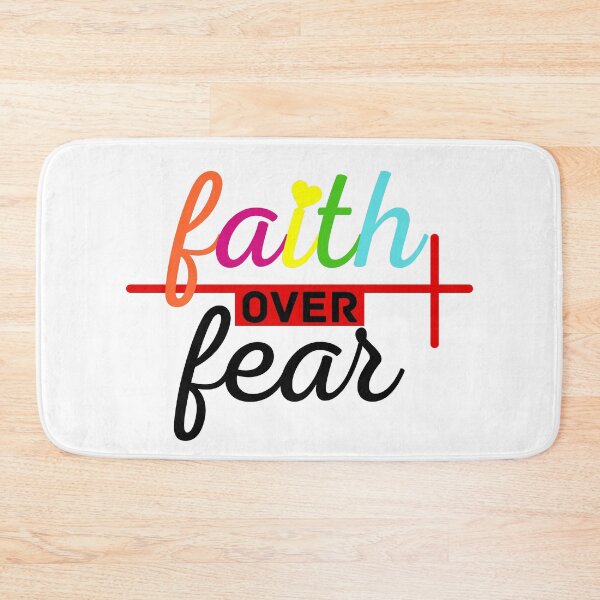 Item preview, faith over fear. faith is greater than fear.  designed and sold by ronaldsonou.