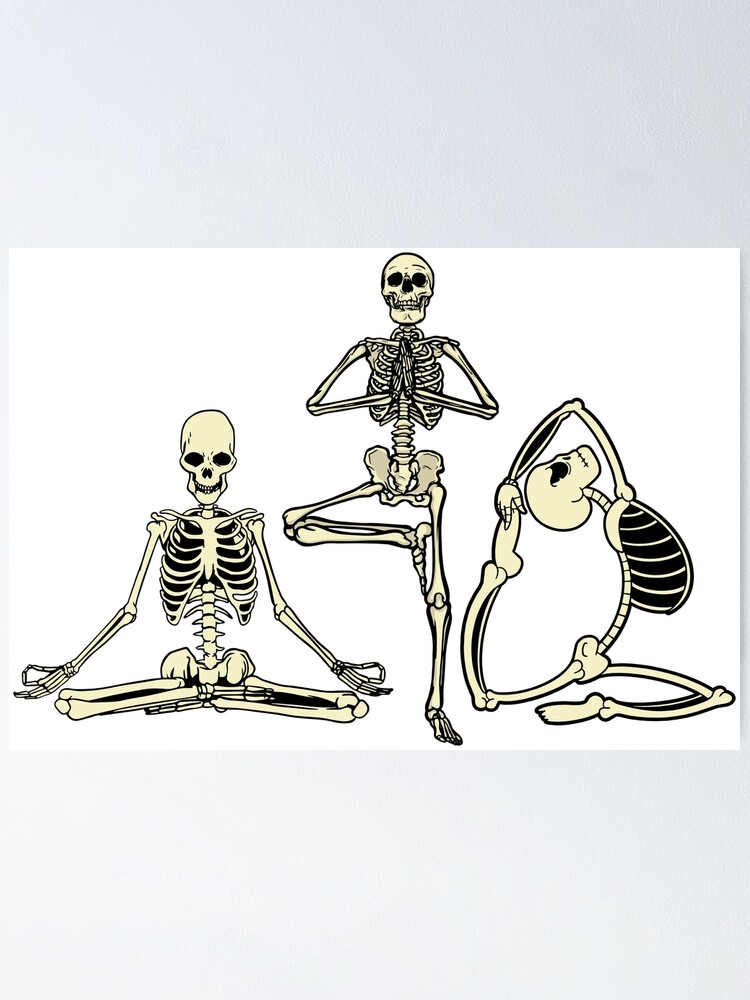 digitally rendered illustration of human skeletons in various poses Stock  Illustration | Adobe Stock