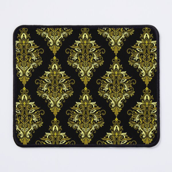Item preview, Seamless Paisley Repeat Pattern - Yellow and Black designed and sold by SemDesigns1.