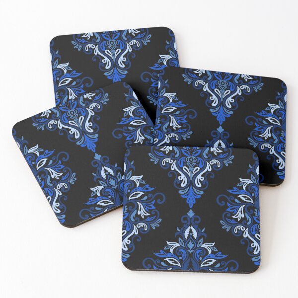 Item preview, Seamless Paisley Repeat Pattern - Blue and Black designed and sold by SemDesigns1.