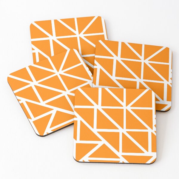 Item preview, Orange Geometric Right Angled Triangles  designed and sold by LoveHurtz.