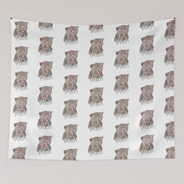 Item preview, Funny Meh Cat designed and sold by DiegoUrz.