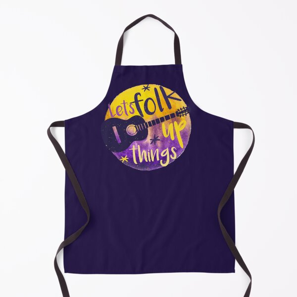Item preview, Let's folk things up, acoustic player, funny folk music lover gift designed and sold by Sociojunkie.
