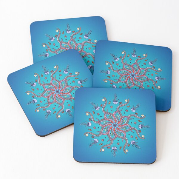 Item preview, Under the sea tentacle mandala designed and sold by Arveya.