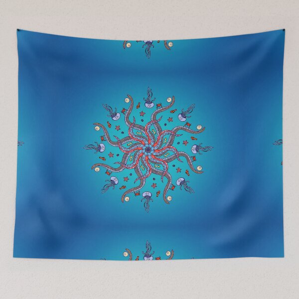 Item preview, Under the sea tentacle mandala designed and sold by Arveya.