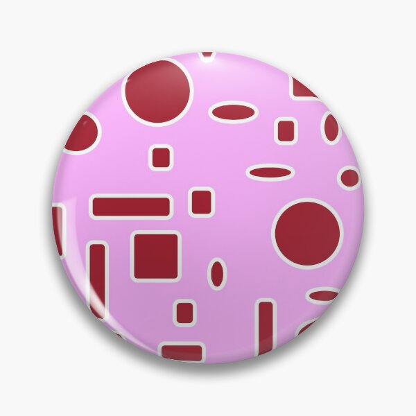 Item preview, All-Over Ruby Red Circles, Oblong Shapes, Square Shapes on a Light Purple background Design designed and sold by ThisNThatImages.