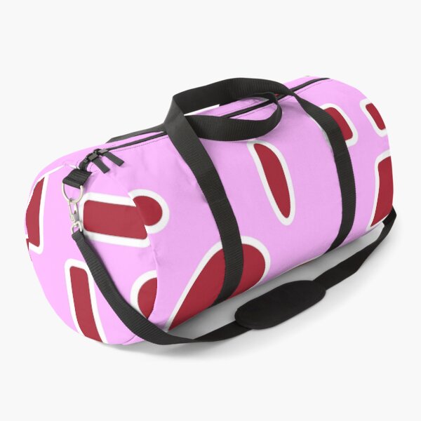 Item preview, All-Over Ruby Red Circles, Oblong Shapes, Square Shapes on a Light Purple background Design designed and sold by ThisNThatImages.