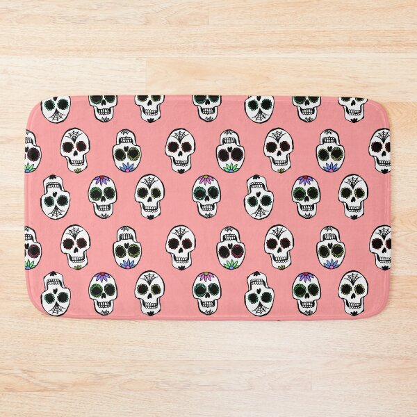 Item preview, Pastel Pink Halloween Sugar Skull Pattern  designed and sold by Julie Erin Designs.