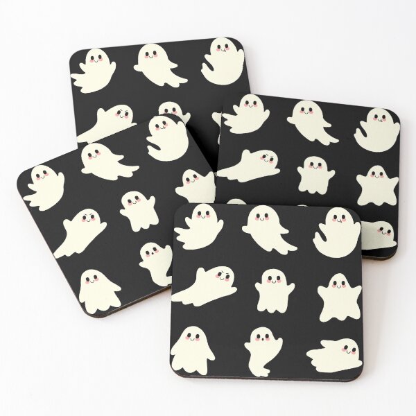 Item preview, Cute Kawaii Smiling Ghosts designed and sold by peachycrossing.