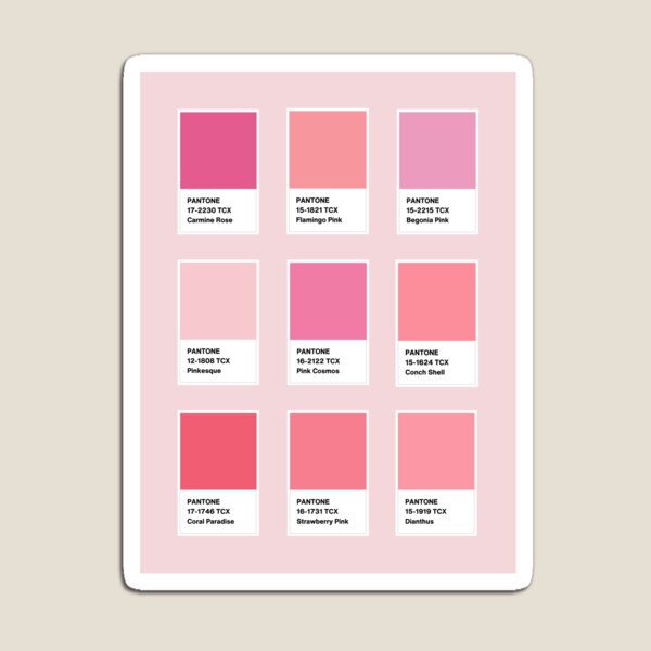 Bright Pink Pantone Postcards for Sale