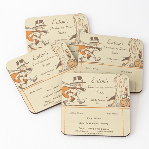 Item preview, Eaton's Thanksgiving Dinner Menu 1937 designed and sold by wakingupvintage.
