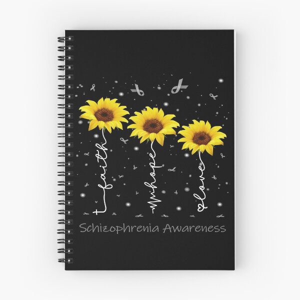 Item preview, Sunflower Faith Hope Love Schizophrenia Awareness designed and sold by largellie.