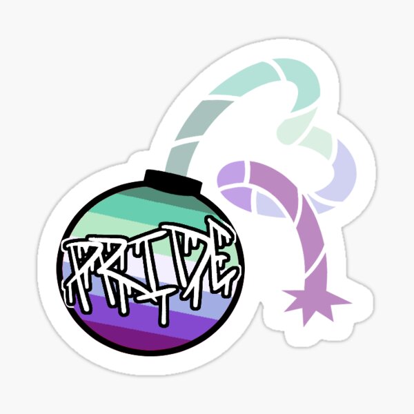 MLM Pride Bomb Sticker