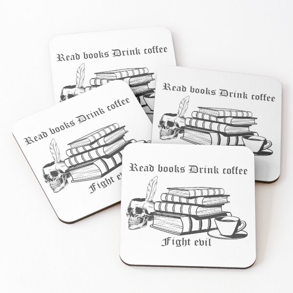 Item preview, read books drink coffee fight evil designed and sold by Sun Rise.