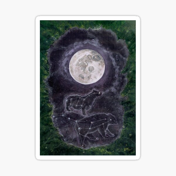 Ursa Moon Sticker