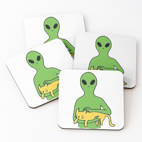 Item preview, Alian Cat Scratch Aliens Fever Hang on Chill Like Cat snuggle like cat Love Cat Animal lover Art Design Happy Apparel Essential Inspiration Joy Mood Funny Cat designed and sold by DesignByHeartUK.