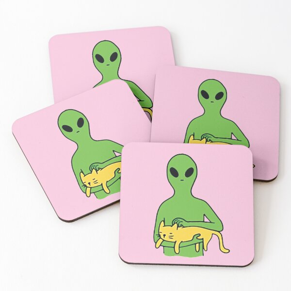 Item preview, Alian Cat Scratch Aliens Fever Hang on Chill Like Cat snuggle like cat Love Cat Animal lover Art Design Happy Apparel Essential Inspiration Joy Mood Funny Cat designed and sold by DesignByHeartUK.