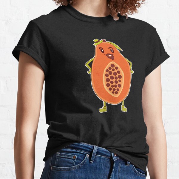 Sliced Papaya T-Shirt Exotic Fruit Delicious Tropical Vegan Tee Men Women